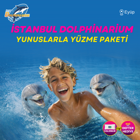 İstanbul Dolphinarium 10 Dakikalık Yunuslarla Yüzme veya Tanışma Paketi